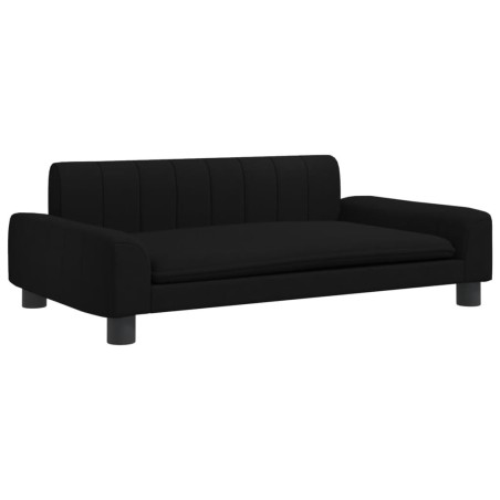 vidaXL Lettino per Cani Nero 90x53x30 cm in Tessuto
