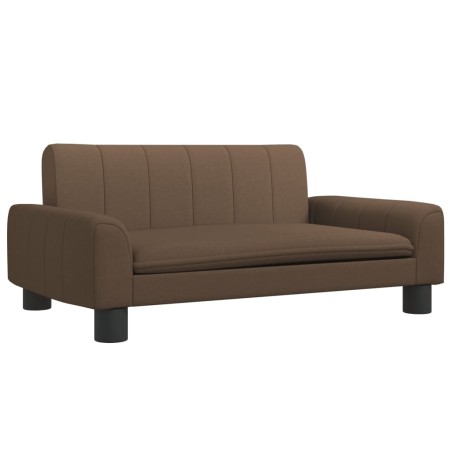 vidaXL Lettino per Cani Marrone 70x45x30 cm in Tessuto