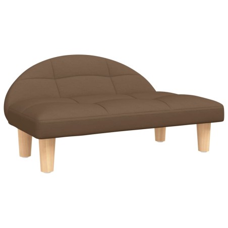 vidaXL Lettino per Cani Marrone 70x52x30 cm in Tessuto