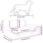 vidaXL Lettino per Cani Grigio 70x45x28 cm in Similpelle vidaXL Lettino per Cani Grigio 70x45x28 cm in Similpelle