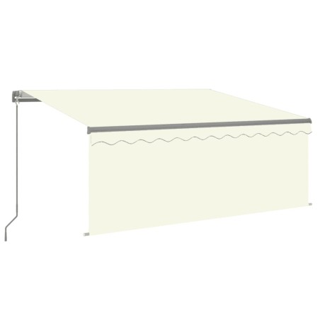 Tenda da Sole Retrattile Manuale con Parasole 3x2,5 m Crema