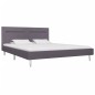 vidaXL Giroletto con Luci LED Grigio in Tessuto 160x200 cm