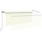 Tenda da Sole Retrattile Manuale con Parasole 3x2,5 m Crema Tenda da Sole Retrattile Manuale con Parasole 3x2,5 m Crema