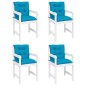 vidaXL Cuscini per Sedia da Giardino 4 pz Blu 100x50x7 cm Tessuto vidaXL Cuscini per Sedia da Giardino 4 pz Blu 100x50x7 cm Tessuto