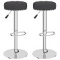 vidaXL Sgabelli da Bar 2 pz Neri in Tessuto vidaXL Sgabelli da Bar 2 pz Neri in Tessuto