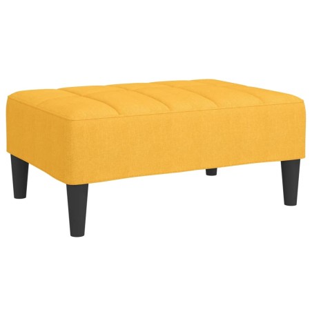 vidaXL Poggiapiedi Giallo 78x56x32 cm in Tessuto