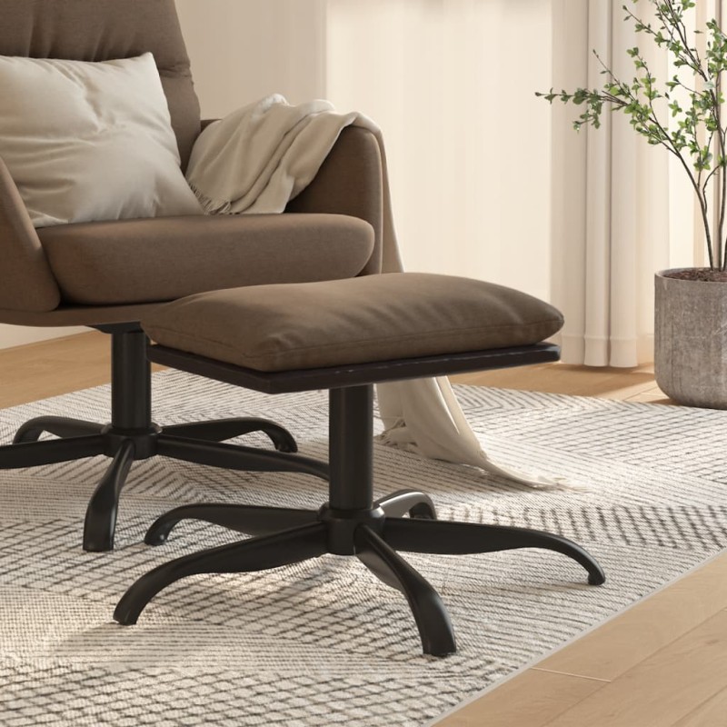vidaXL Poggiapiedi Marrone 60x60x36 cm in Tessuto e Similpelle vidaXL Poggiapiedi Marrone 60x60x36 cm in Tessuto e Similpelle