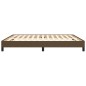 vidaXL Giroletto Marrone Scuro 160x200 cm in Tessuto vidaXL Giroletto Marrone Scuro 160x200 cm in Tessuto