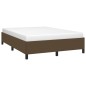 vidaXL Giroletto senza Materasso Marrone Scuro 140x190 cm Tessuto vidaXL Giroletto senza Materasso Marrone Scuro 140x190 cm Tessuto