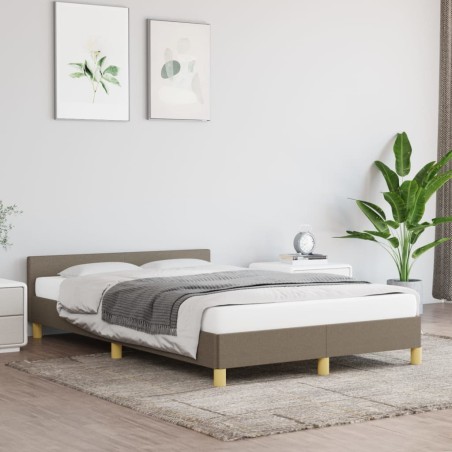 vidaXL Giroletto senza Materasso Tortora 120x200 cm Tessuto
