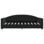vidaXL Letto da Giorno Nero 80x200 cm in Velluto