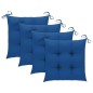 Sedie da Giardino Pieghevoli 4pz con Cuscini Massello Acacia Sedie da Giardino Pieghevoli 4pz con Cuscini Massello Acacia