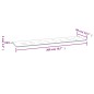 vidaXL Cuscino Panca da Giardino Motivo a Foglie 200x50x3 cm Tessuto vidaXL Cuscino Panca da Giardino Motivo a Foglie 200x50x3 cm Tessuto