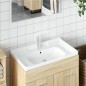 vidaXL Lavandino da Bagno Bianco 91,5x48x23cm Rettangolare in Ceramica vidaXL Lavandino da Bagno Bianco 91,5x48x23cm Rettangolare in Ceramica