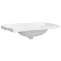 vidaXL Lavandino da Bagno Bianco 91,5x48x23cm Rettangolare in Ceramica vidaXL Lavandino da Bagno Bianco 91,5x48x23cm Rettangolare in Ceramica