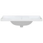 vidaXL Lavandino da Bagno Bianco 91,5x48x23cm Rettangolare in Ceramica vidaXL Lavandino da Bagno Bianco 91,5x48x23cm Rettangolare in Ceramica