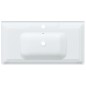 vidaXL Lavandino da Bagno Bianco 91,5x48x23cm Rettangolare in Ceramica vidaXL Lavandino da Bagno Bianco 91,5x48x23cm Rettangolare in Ceramica