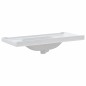 vidaXL Lavandino da Bagno Bianco 100x48x23 cm Rettangolare in Ceramica