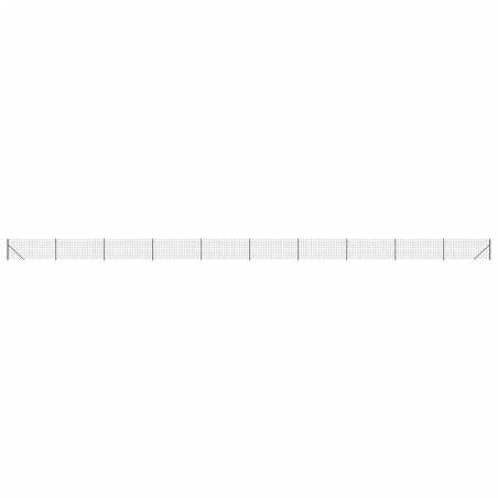 vidaXL Recinzione Metallica con Flangia Antracite 1,1x25 m