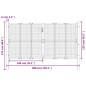 vidaXL Cancello Giardino Antracite 300x175 cm in Acciaio vidaXL Cancello Giardino Antracite 300x175 cm in Acciaio