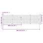 vidaXL Cancello Giardino Antracite 400x125 cm in Acciaio vidaXL Cancello Giardino Antracite 400x125 cm in Acciaio