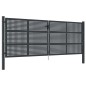 vidaXL Cancello Giardino Antracite 400x175 cm in Acciaio vidaXL Cancello Giardino Antracite 400x175 cm in Acciaio