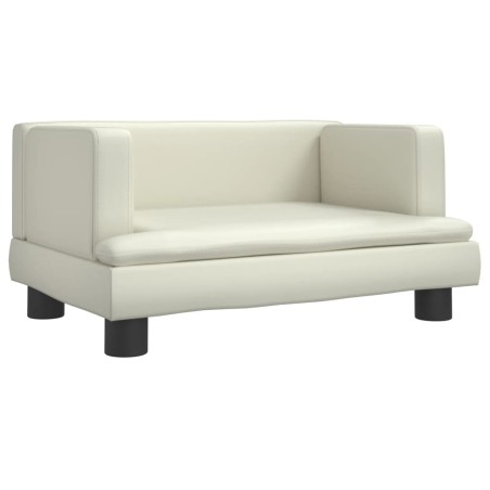 vidaXL Lettino per Cani Crema 60x40x30 cm in Similpelle