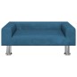 vidaXL Lettino per Cani Blu 70x45x26,5 cm in Velluto vidaXL Lettino per Cani Blu 70x45x26,5 cm in Velluto