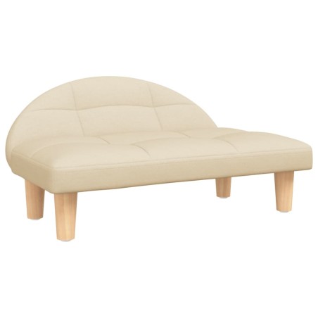 vidaXL Lettino per Cani Crema 70x52x30 cm in Tessuto