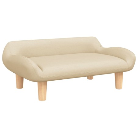 vidaXL Lettino per Cani Crema 70x40x24 cm in Tessuto