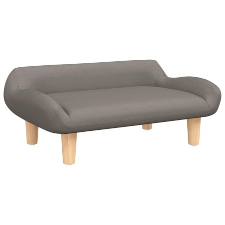 vidaXL Lettino per Cani Tortora 70x40x24 cm in Tessuto