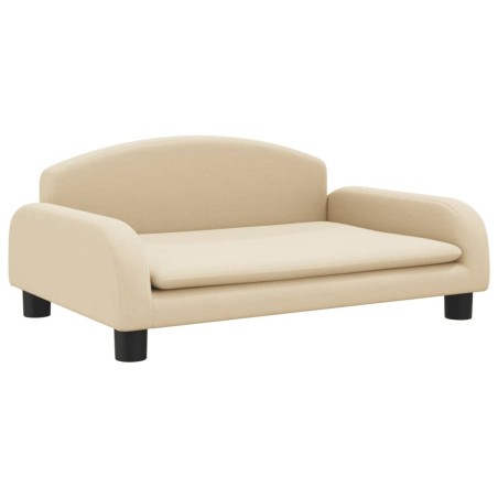 vidaXL Lettino per Cani Crema 70x45x30 cm in Tessuto