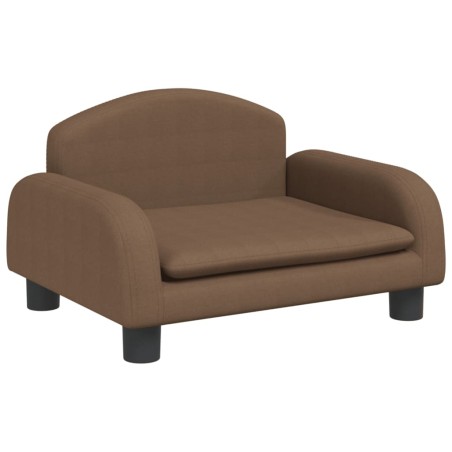 vidaXL Lettino per Cani Marrone 50x40x30 cm in Tessuto
