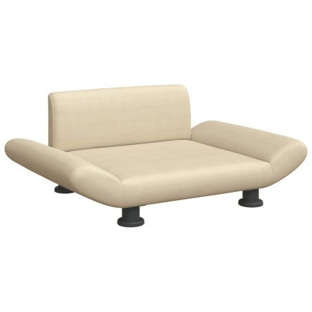 vidaXL Lettino per Cani Crema 70x45x28 cm in Tessuto