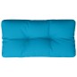 vidaXL Cuscino per Pallet Blu 80x40x12 cm in Tessuto
