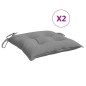 vidaXL Cuscini per Sedia 2 pz Grigi 50x50x7 cm Tessuto Oxford