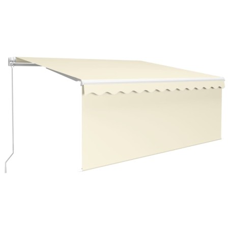 Tenda da Sole Retrattile Manuale con Parasole 3x2,5 m Crema