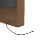vidaXL Dormeuse con Presa USB Marrone in Tessuto 90x200 cm vidaXL Dormeuse con Presa USB Marrone in Tessuto 90x200 cm