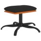 vidaXL Poggiapiedi Nero 60x60x36 cm in Tessuto e Similpelle vidaXL Poggiapiedi Nero 60x60x36 cm in Tessuto e Similpelle