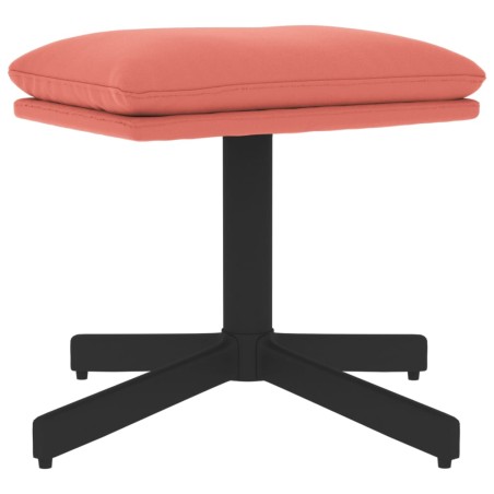 vidaXL Poggiapiedi Rosa 60x60x36 cm in Velluto