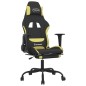 vidaXL Sedia da Gaming Massaggio e Poggiapiedi Nero e Verde Chiaro vidaXL Sedia da Gaming Massaggio e Poggiapiedi Nero e Verde Chiaro