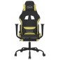 vidaXL Sedia da Gaming Massaggio e Poggiapiedi Nero e Verde Chiaro vidaXL Sedia da Gaming Massaggio e Poggiapiedi Nero e Verde Chiaro