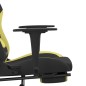vidaXL Sedia da Gaming Massaggio e Poggiapiedi Nero e Verde Chiaro vidaXL Sedia da Gaming Massaggio e Poggiapiedi Nero e Verde Chiaro