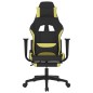 vidaXL Sedia da Gaming Massaggio e Poggiapiedi Nero e Verde Chiaro vidaXL Sedia da Gaming Massaggio e Poggiapiedi Nero e Verde Chiaro