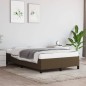 vidaXL Giroletto senza Materasso Marrone Scuro 120x200 cm Tessuto vidaXL Giroletto senza Materasso Marrone Scuro 120x200 cm Tessuto