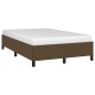 vidaXL Giroletto senza Materasso Marrone Scuro 120x200 cm Tessuto vidaXL Giroletto senza Materasso Marrone Scuro 120x200 cm Tessuto