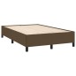vidaXL Giroletto senza Materasso Marrone Scuro 120x200 cm Tessuto vidaXL Giroletto senza Materasso Marrone Scuro 120x200 cm Tessuto