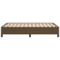 vidaXL Giroletto senza Materasso Marrone Scuro 120x200 cm Tessuto vidaXL Giroletto senza Materasso Marrone Scuro 120x200 cm Tessuto