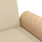 vidaXL Divano Letto con Braccioli Crema in Tessuto vidaXL Divano Letto con Braccioli Crema in Tessuto