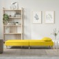 vidaXL Divano Letto Giallo Chiaro in Tessuto vidaXL Divano Letto Giallo Chiaro in Tessuto